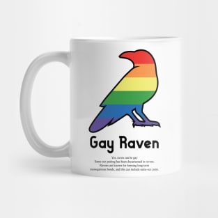 Gay Raven G8b - Can animals be gay series - meme gift t-shirt Mug